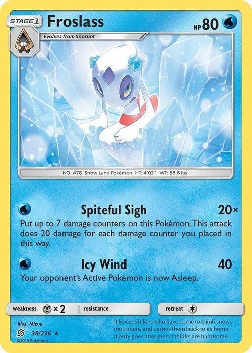 Froslass [Spiteful Sigh | Icy Wind] Card Front