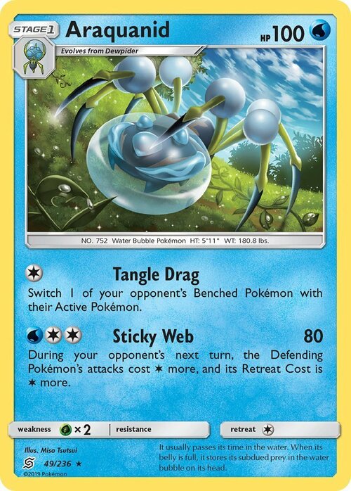 Araquanid [Tangle Drag | Sticky Web] Card Front