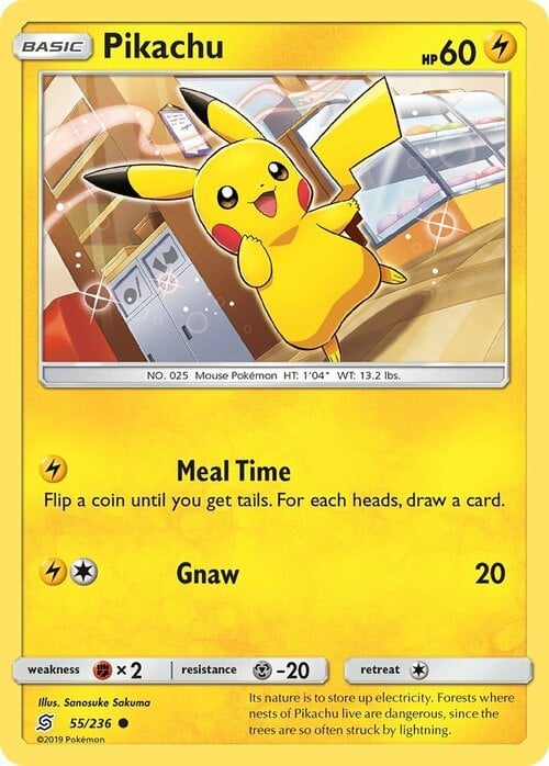 Pikachu [Meal Time | Gnaw] Card Front
