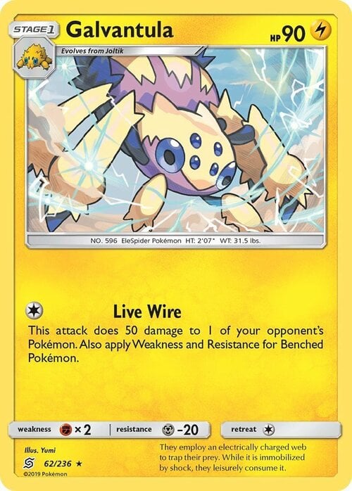 Galvantula [Live Wire] Card Front