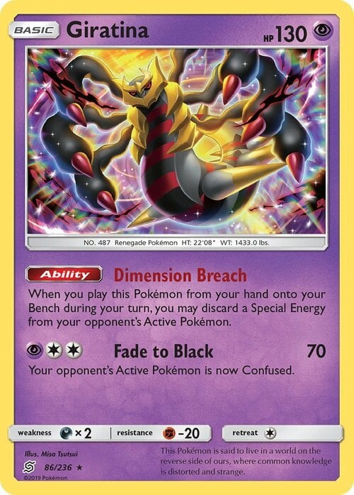 Giratina [Dimension Breach | Fade to Black] Card Front