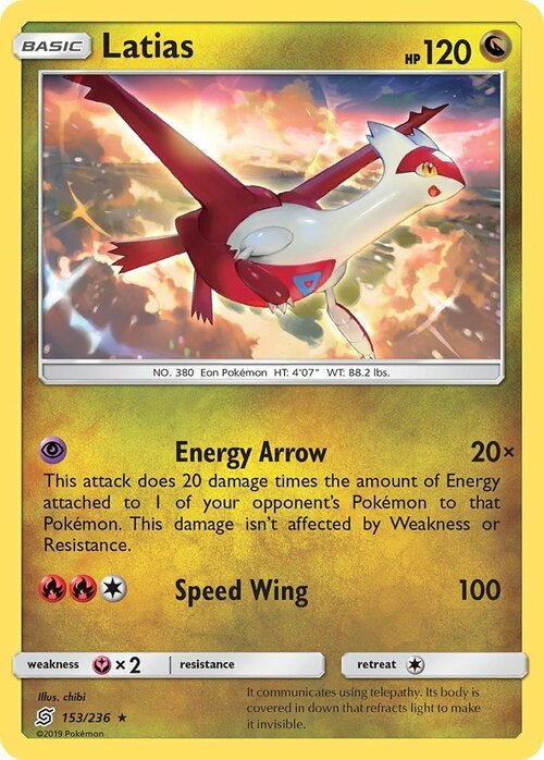 Latias [Energy Arrow | Speed Wing] Card Front