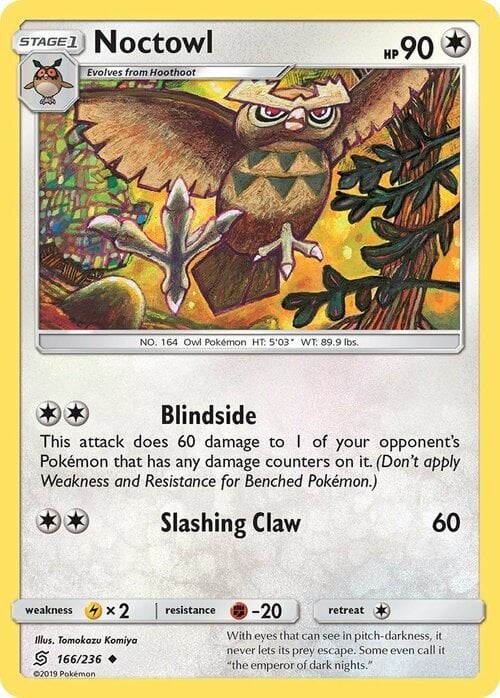 Noctowl [Blindside | Slashing Claw] Card Front