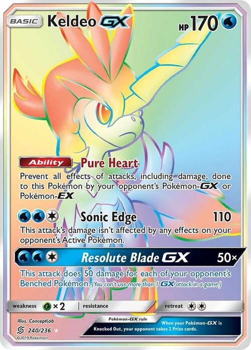 Keldeo GX Card Front