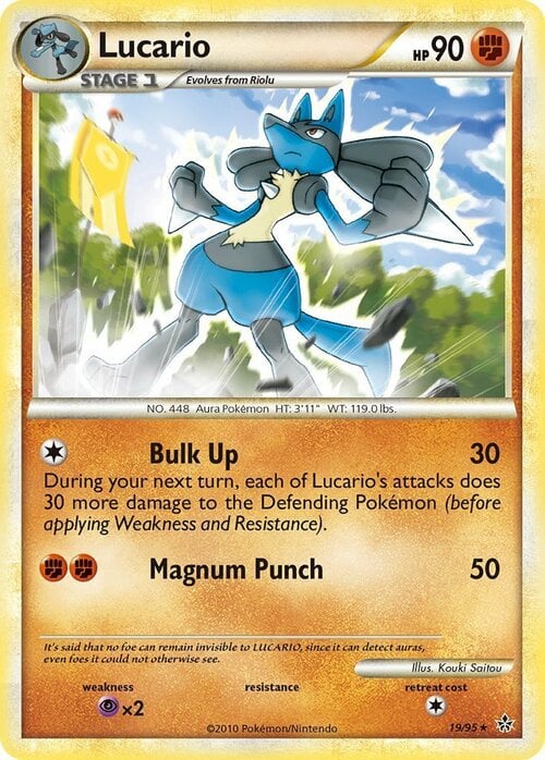 Lucario Card Front