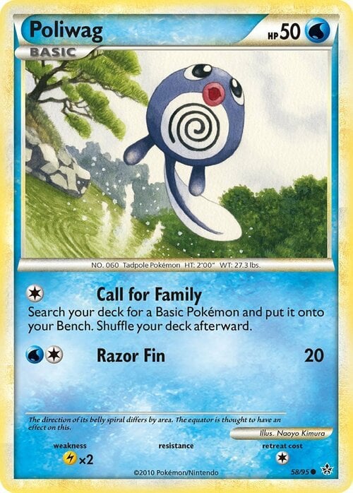 Poliwag [Call for Family | Razor Fin] Frente