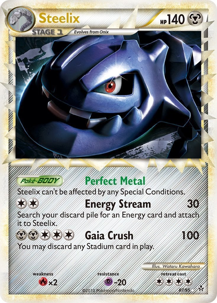 holographic steelix pokemon card - HS: Unleashed 24/95 Metal / 180 / Stage 1 Attack 1 Steelix Unleashed | Pokmon |
