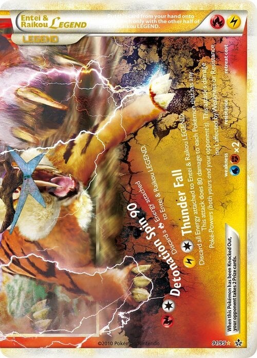 Entei & Raikou Legend Card Front