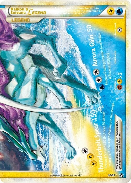 Raikou & Suicune Legend Card Front