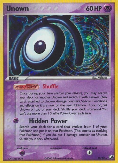 Unown [M] Card Front