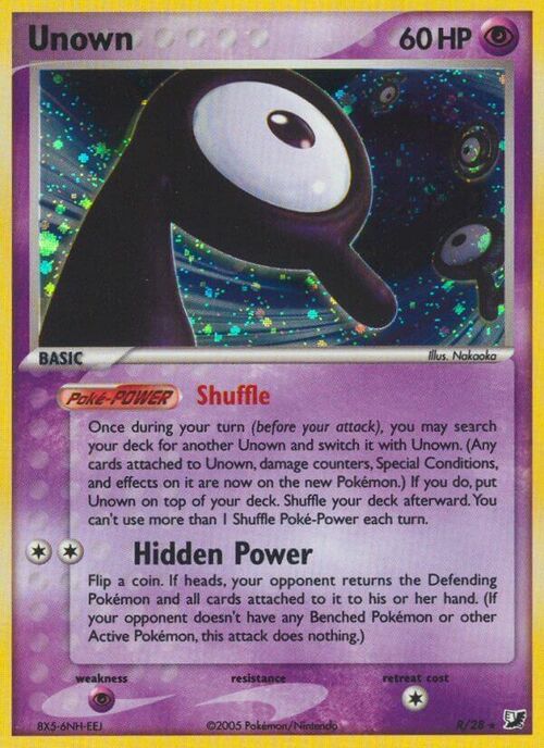 Unown [R] Card Front