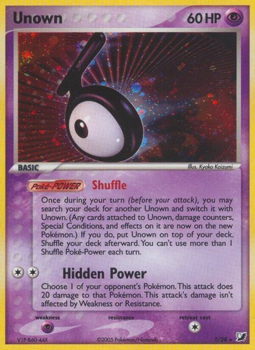 Unown [T] Card Front