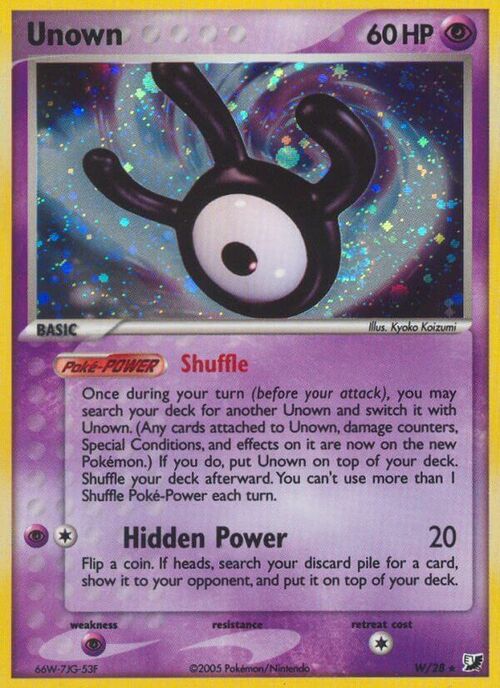 Unown [W] Card Front