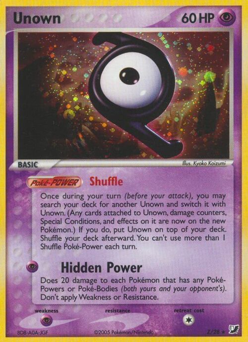 Unown [Z] Card Front