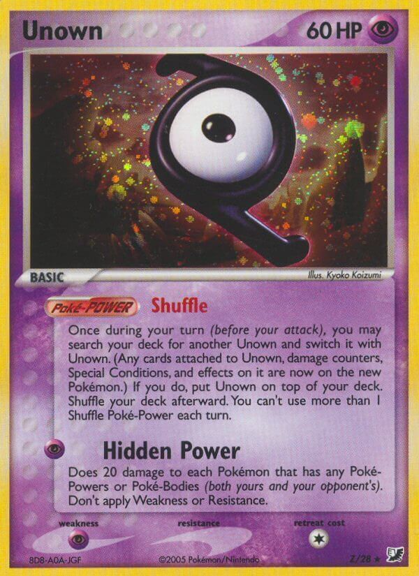 Unown [Z] Unown sub-set Unseen Forces | Pokmon | CardTrader