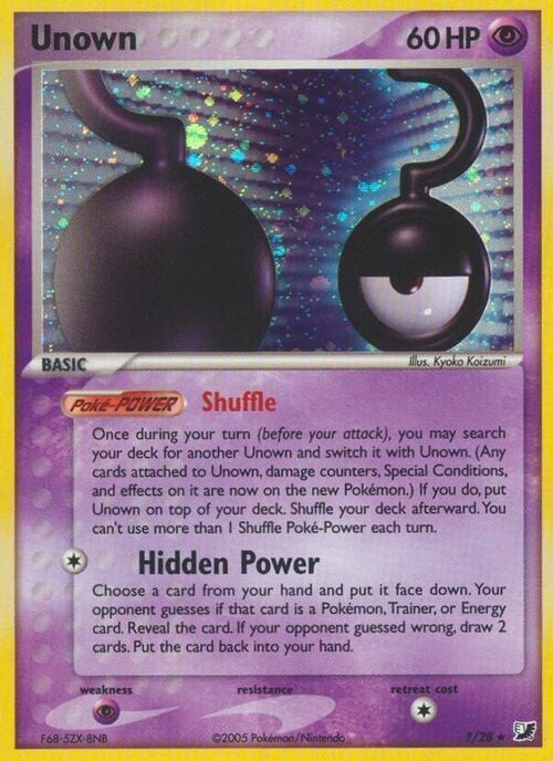 Unown Card Front