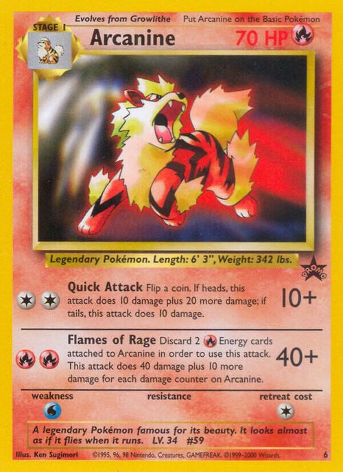 Arcanine Card Front