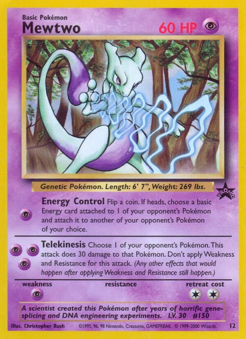 Mewtwo [Energy Control | Telekinesis] Card Front
