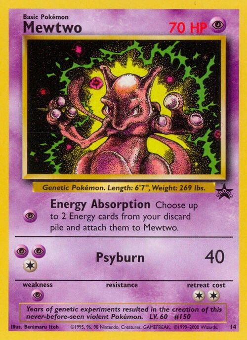 Mewtwo Card Front