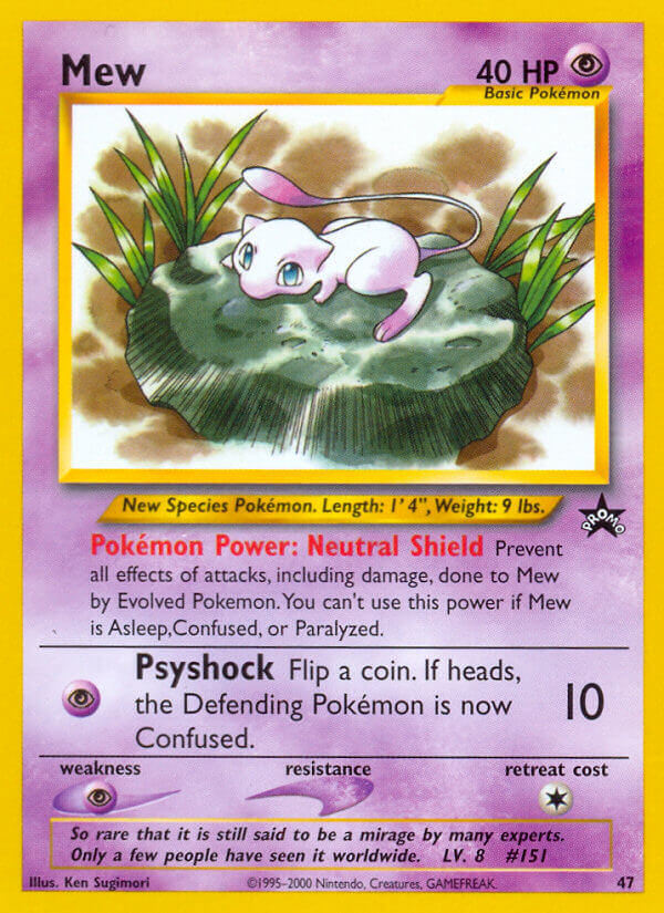 dark mew pokemon card Mew Wizards Black Star Promos | Pokémon