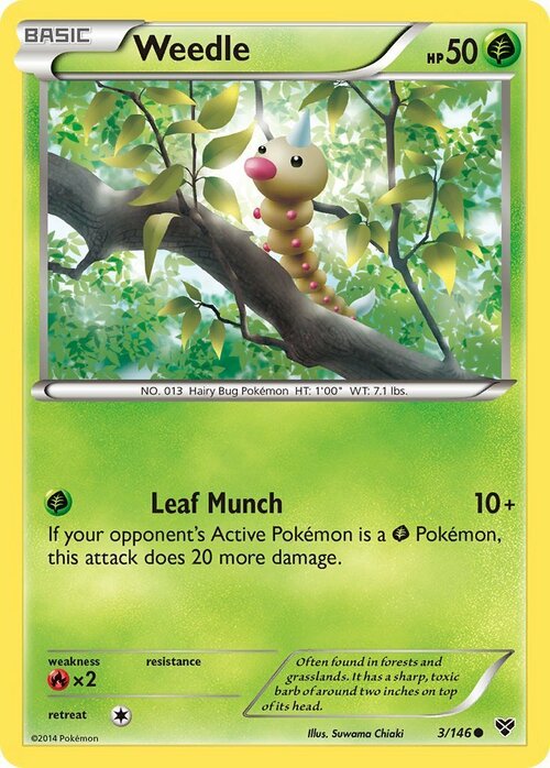 Weedle Card Front