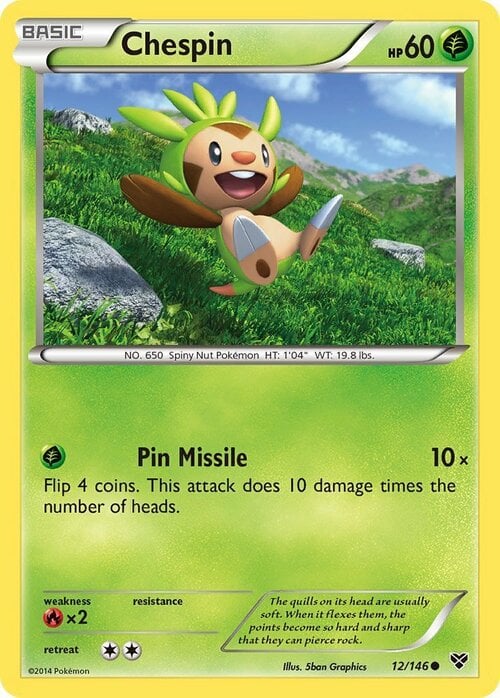 Chespin Card Front