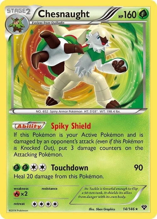 Chesnaught Card Front