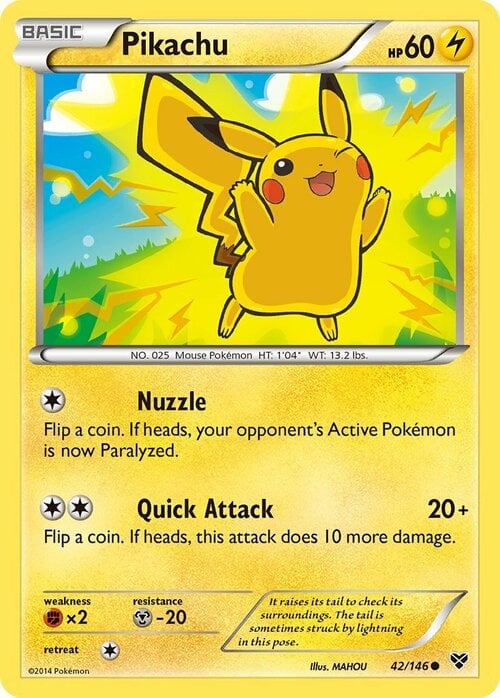 Pikachu [Nuzzle | Quick Attack] Card Front