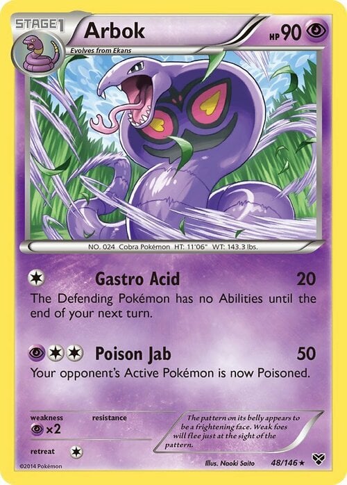 Arbok [Gastro Acid | Poison Jab] Card Front