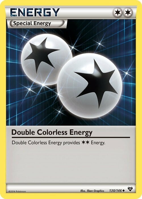 Double Colorless Energy Card Front