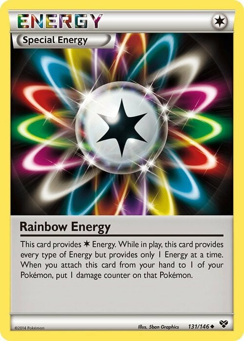 Rainbow Energy Card Front