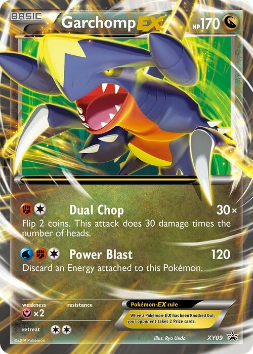 Garchomp EX [Dual Chop | Power Blast] Card Front