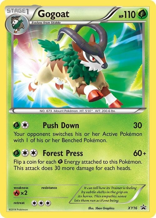 Gogoat [Push Down | Forest Press] Card Front