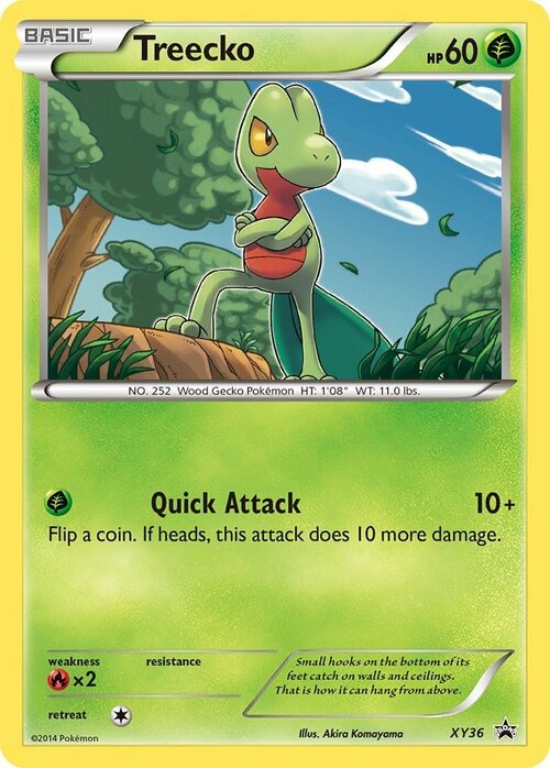 Treecko Card Front