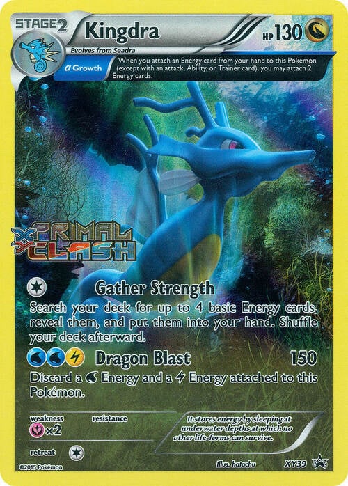 Kingdra [Gather Strength | Dragon Blast] Card Front