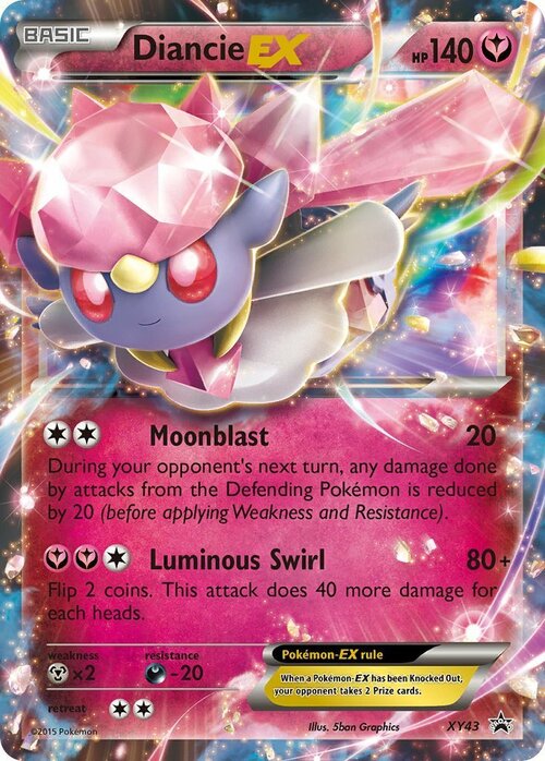 Diancie EX [Moonblast | Luminous Swirl] Card Front