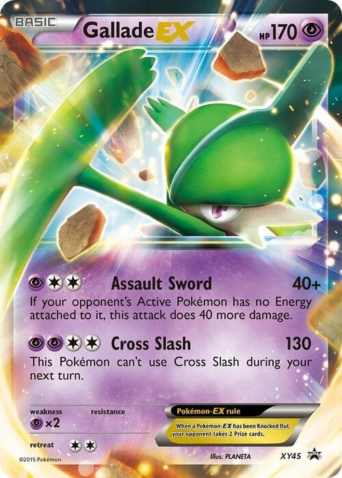 Gallade EX [Assault Sword | Cross Slash] Card Front