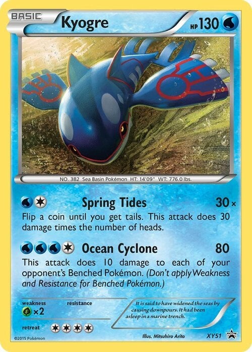 Kyogre [Spring Tides | Ocean Cyclone] Card Front