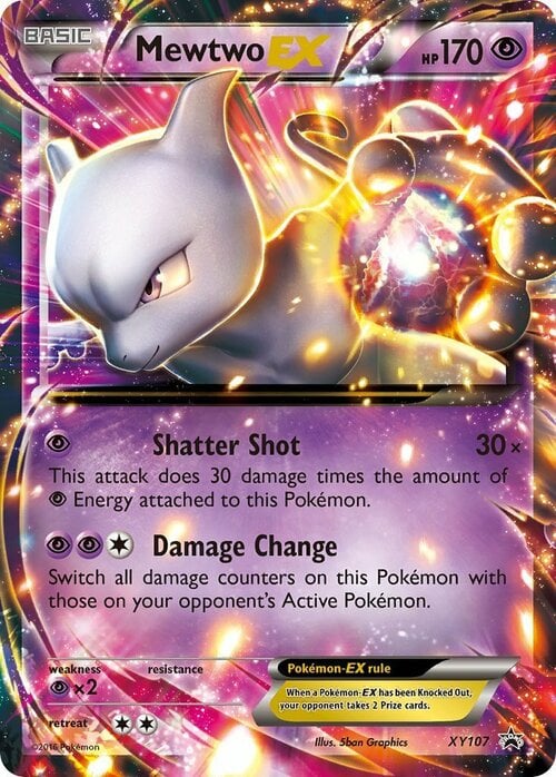 Mewtwo EX - XY Breakthrough Pokémon card 164/162