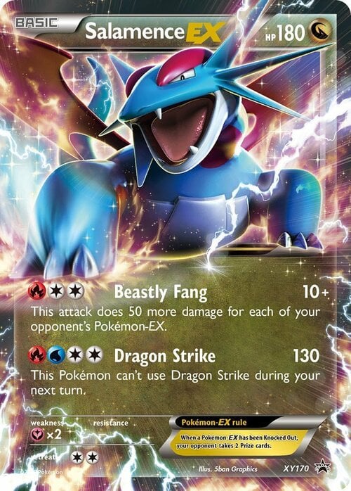 Salamence EX Card Front