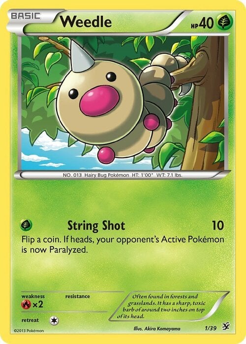 Weedle Card Front