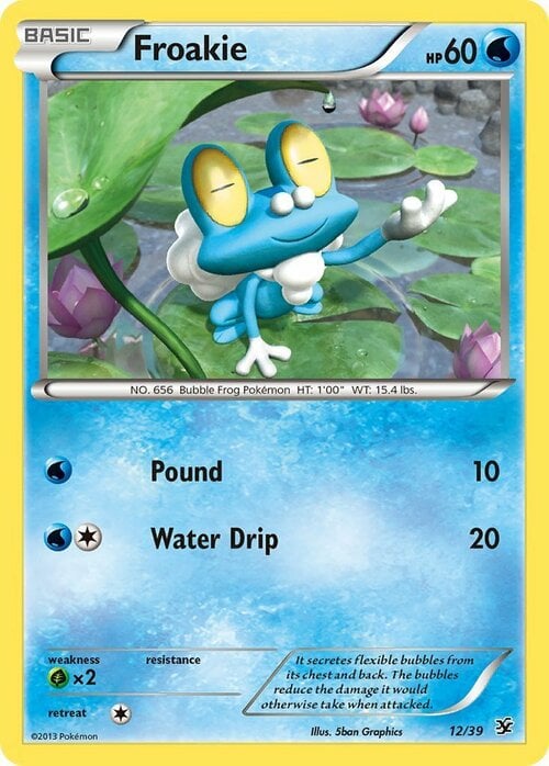 Froakie Card Front