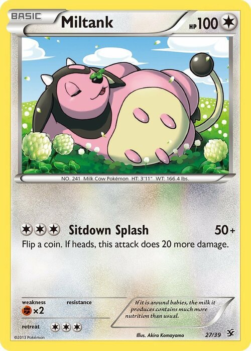 Miltank Card Front