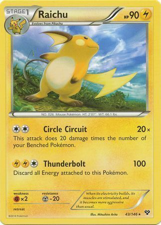 Raichu Card Front