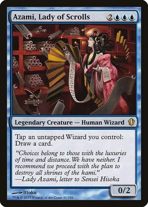 Azami, Lady of Scrolls Card Front