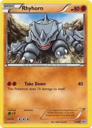 Rhyhorn #01 Card Front
