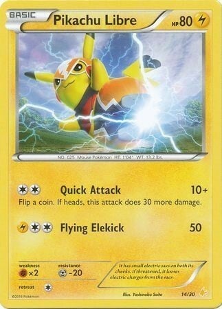 Pikachu Libre [Quick Attack | Flying Elekick] Frente