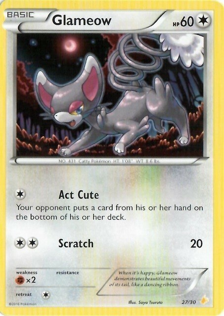 Glameow #27 Card Front