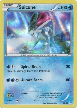 Suicune [Spiral Drain | Aurora Beam] Card Front