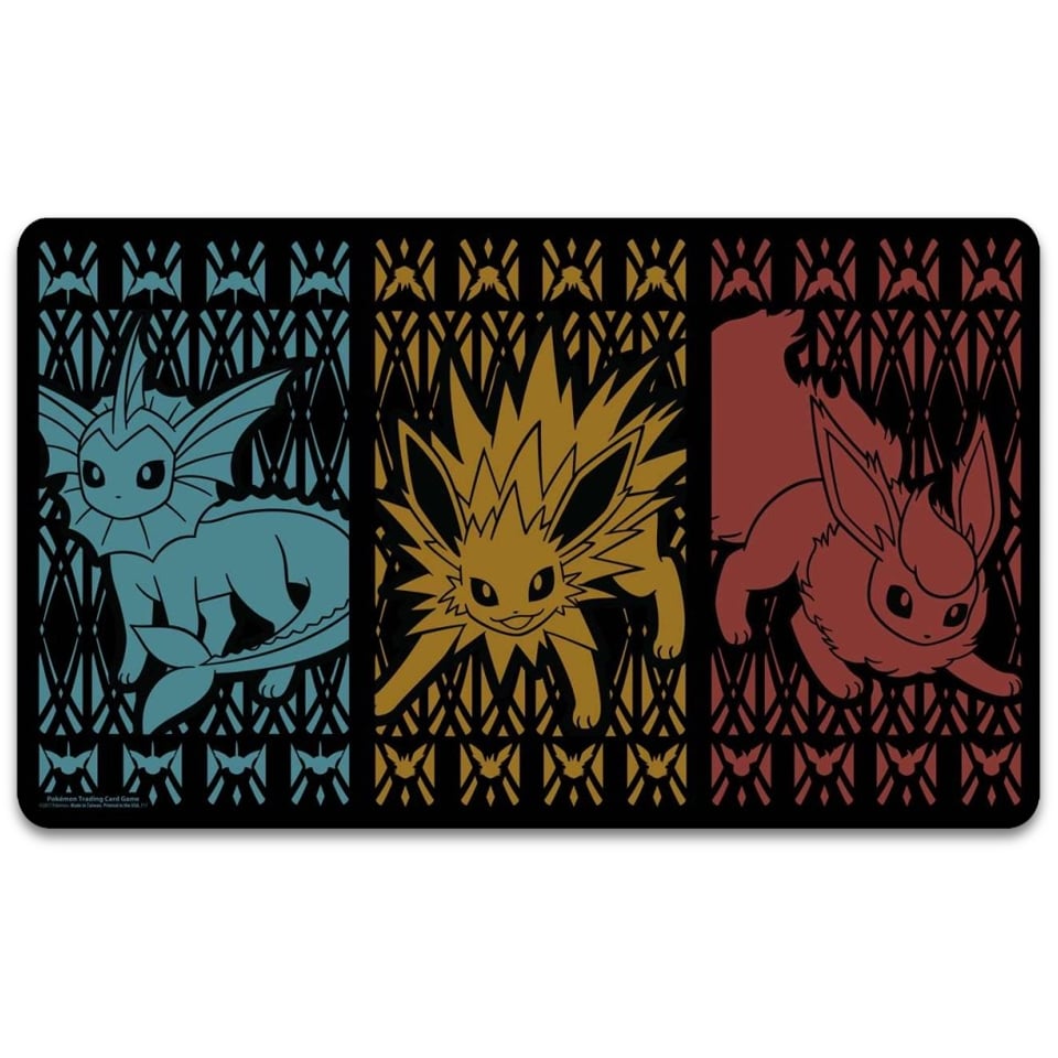 Vaporeon, Jolteon & Flareon Triple Threat Playmat